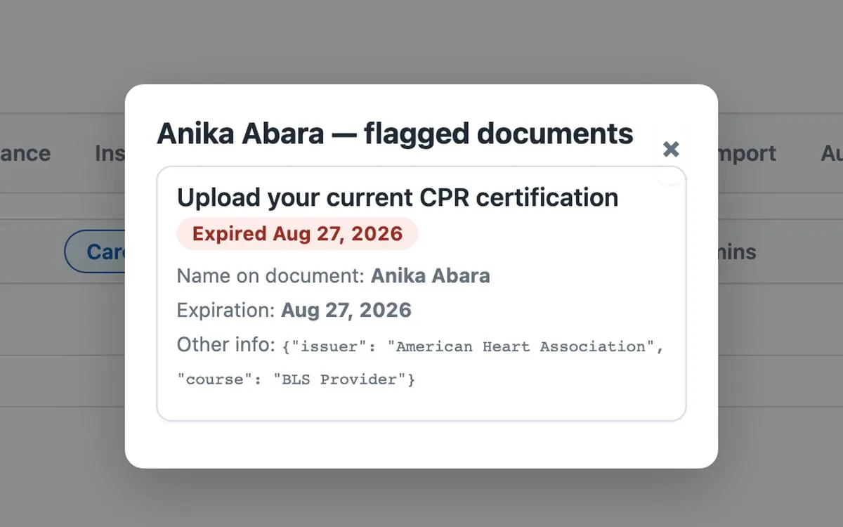 Expiring credentials, caught